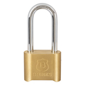 Brinks Combination Padlock, Brass, 48mm, High Security, Resettable 171-50052